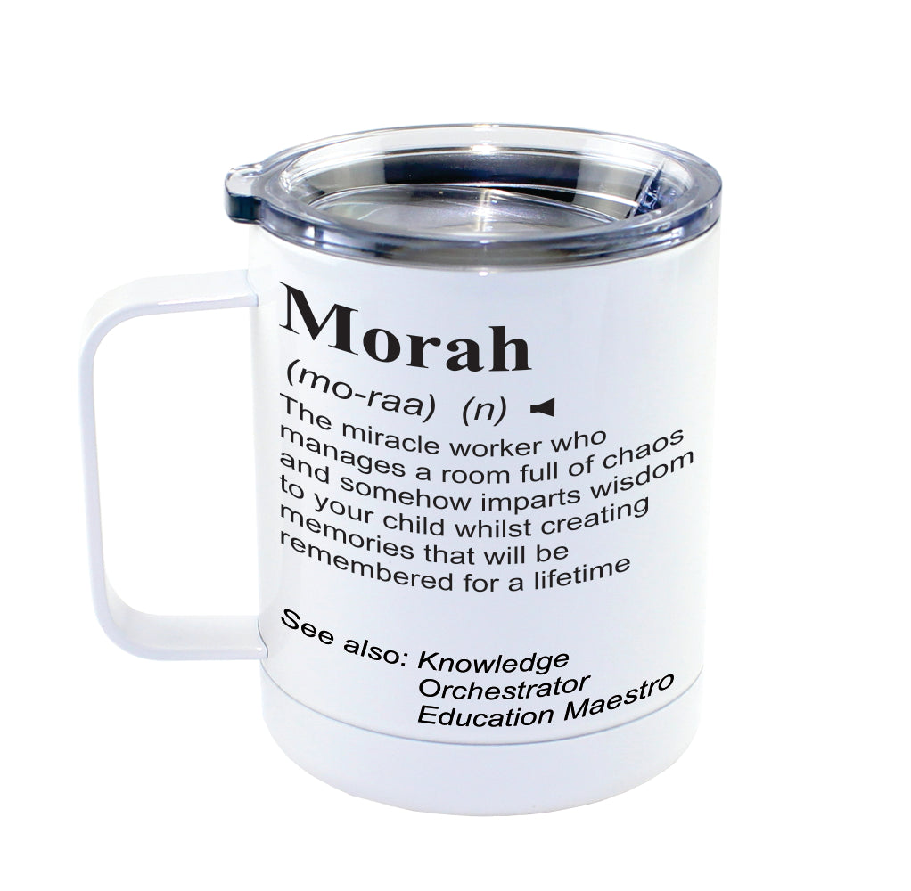 MORAH - Dictionary Definition Insulated 13oz Camping Mug, Travel Mug