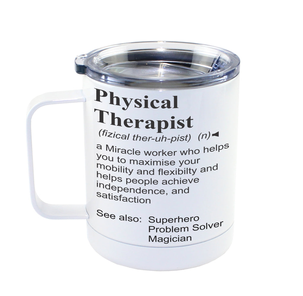 PHYSICAL THERAPIST - Dictionary Definition Insulated 13oz Camping Mug, Travel Mug