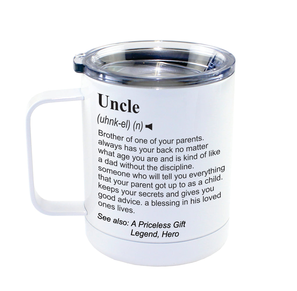 UNCLE - Dictionary Definition Insulated 13oz Camping Mug, Travel Mug