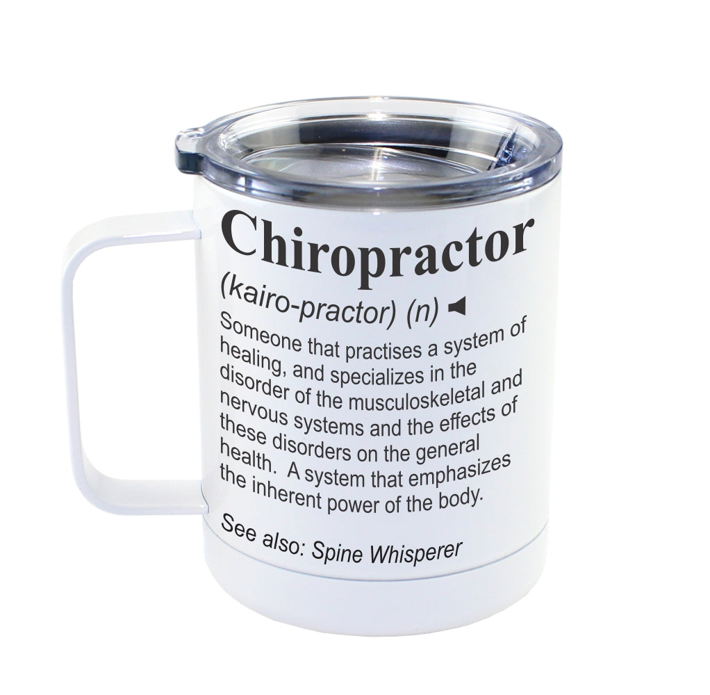 CHIROPRACTOR - Dictionary Definition Insulated 13oz Camping Mug, Travel Mug