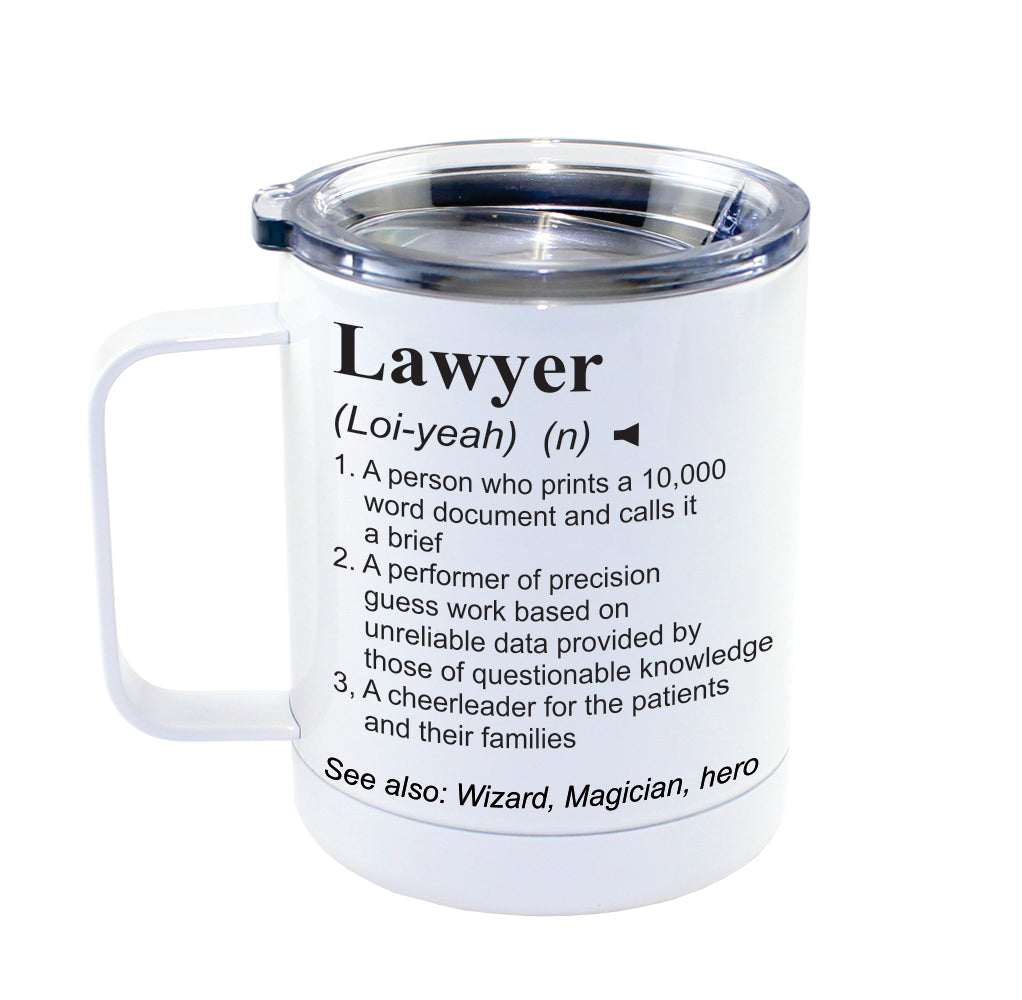 LAWYER -  Dictionary Definition Insulated 13oz Camping Mug