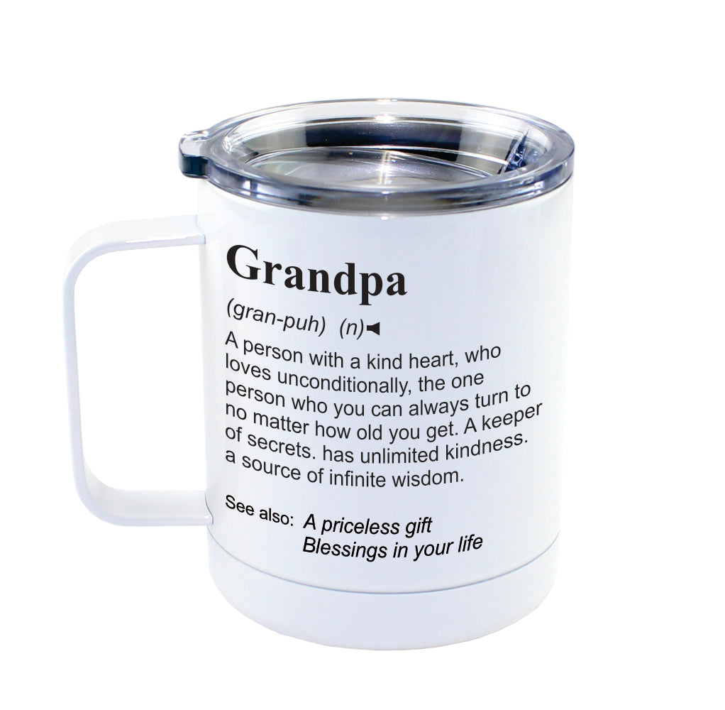 GRANDPA -  Dictionary Definition Insulated 13oz Camping Mug, Travel Mug