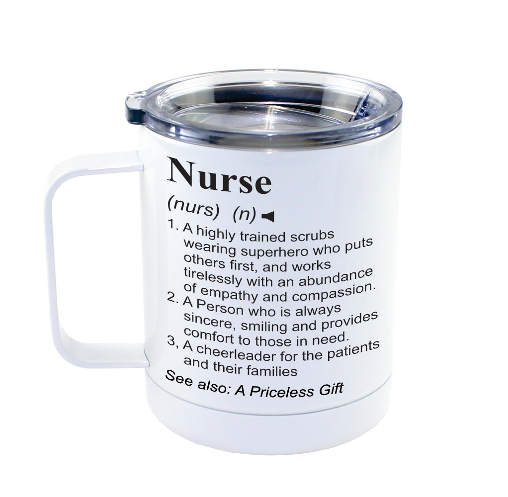 NURSE -  Dictionary Definition Insulated 13oz Camping Mug, Travel Mug