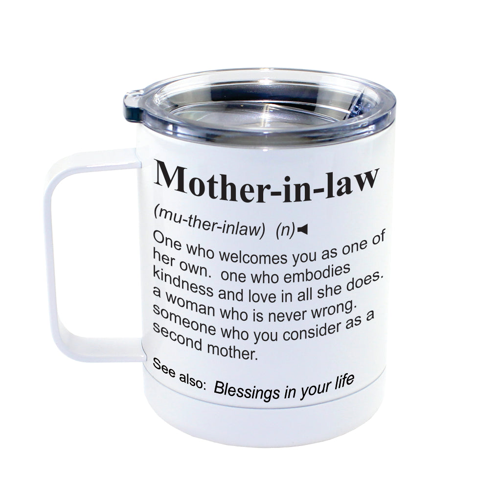 MOTHER-IN-LAW -  Dictionary Definition Insulated 13oz Camping Mug, Travel Mug