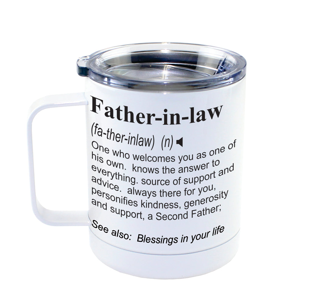 FATHER-IN-LAW -  Dictionary Definition Insulated 13oz Camping Mug, Travel Mug