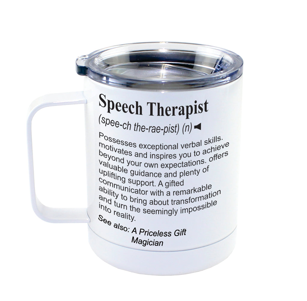 SPEECH THERAPIST -  Dictionary Definition Insulated 13oz Camping Mug, Travel Mug