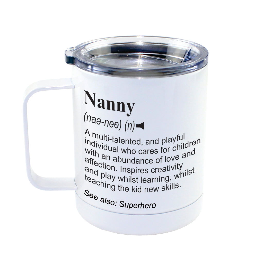 NANNY -  Dictionary Definition Insulated 13oz Camping Mug, Travel Mug