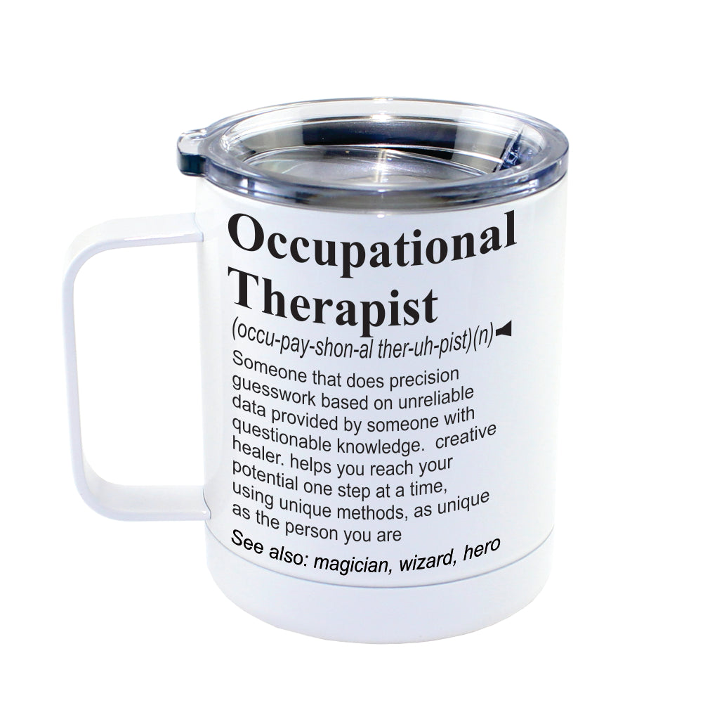 OCCUPATIONAL THERAPIST -  Dictionary Definition Insulated 13oz Camping Mug, Travel Mug