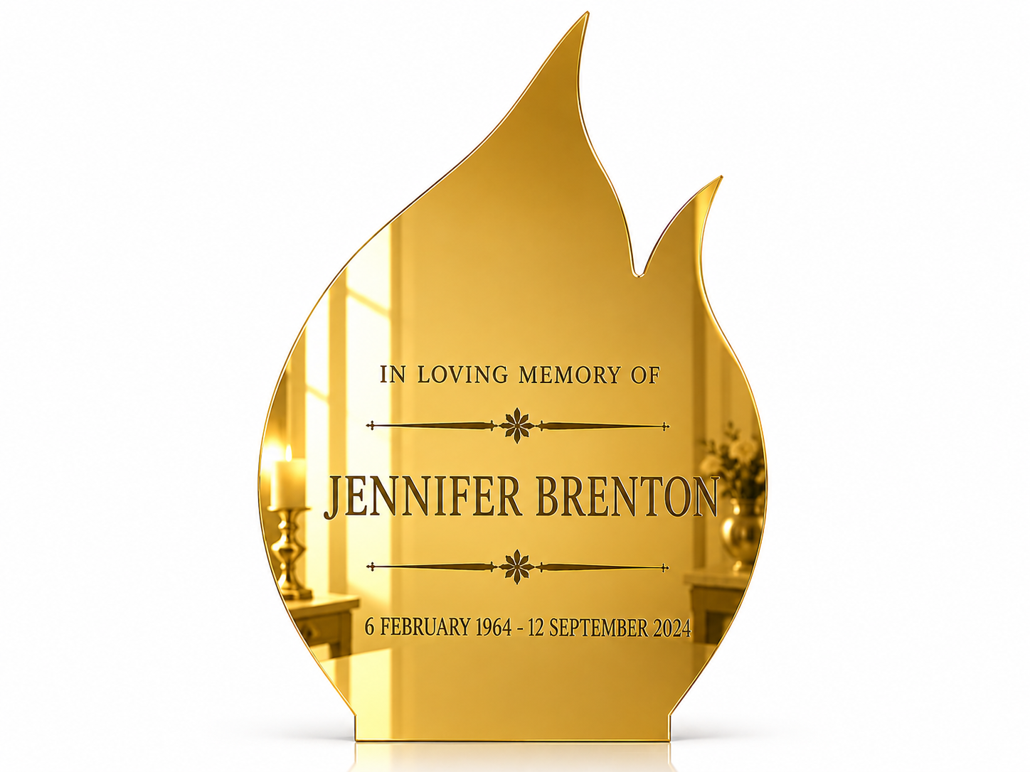 Engraved Large Flame - English