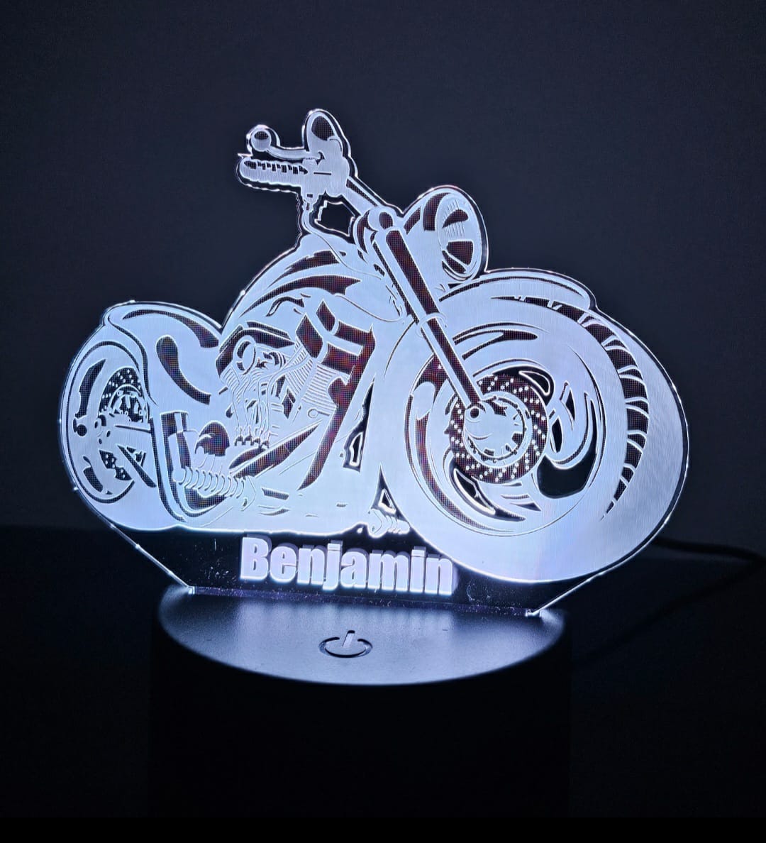 Motorcycle LED Lucite Light-up