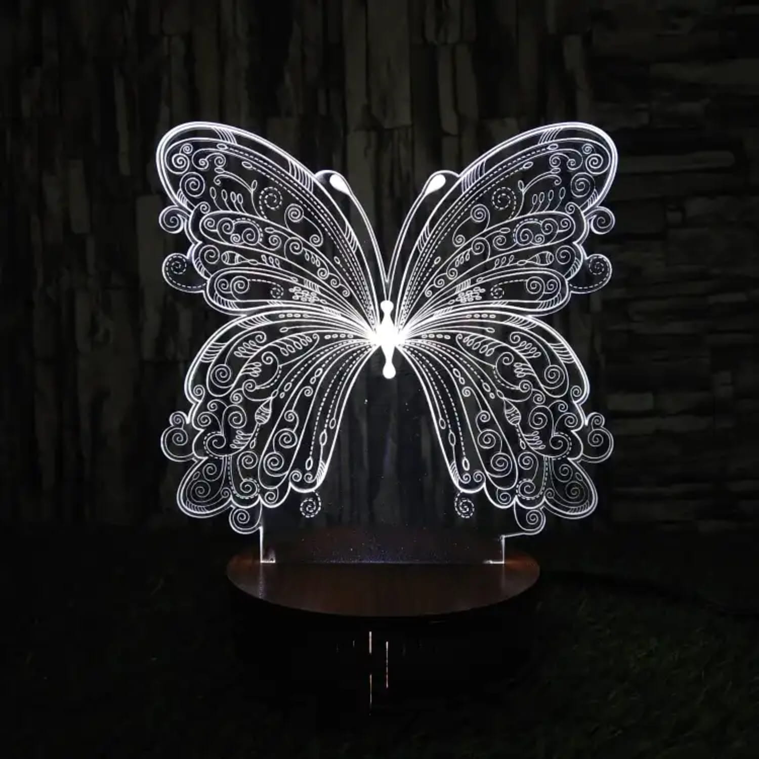 Butterly Optical Illusion Night Lamp