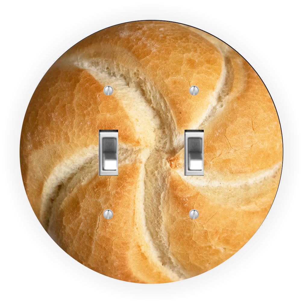 Sam Sandor - Sourdough Bread Design - Light Switch & Outlet Plate Cover - Double Toggle