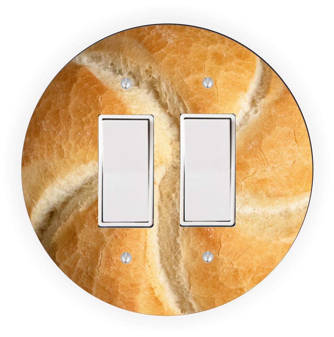 Sam Sandor - Sourdough Bread Design - Light Switch & Outlet Plate Cover -Double Rocker