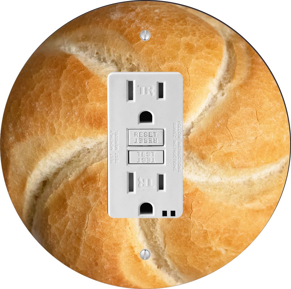 Sam Sandor - Sourdough Bread Design - Light Switch & Outlet Plate Cover - GFI